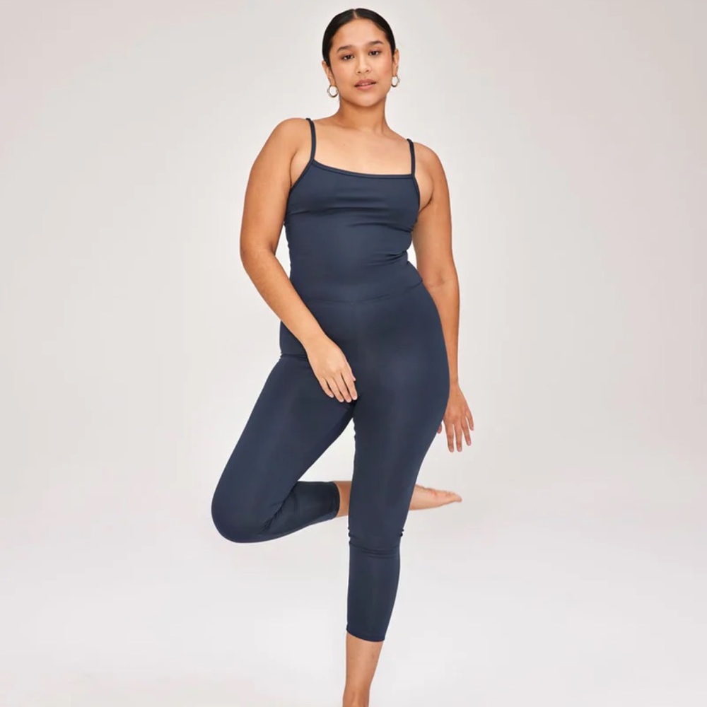 Girlfriend Collective Cami Unitard Midnight, M